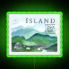 Iceland themed funny gift for Icelandic enthusiast RGB neon sign