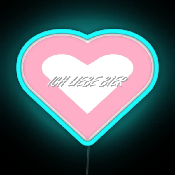 Ich Liebe Bier RGB Neon Sign