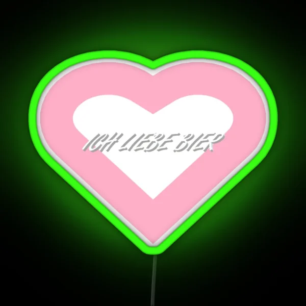 Ich Liebe Bier RGB Neon Sign