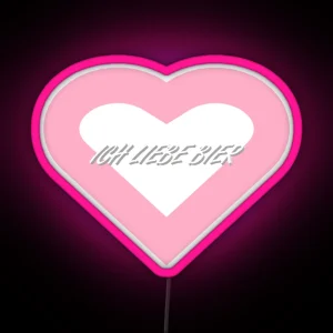 Ich Liebe Bier RGB Neon Sign