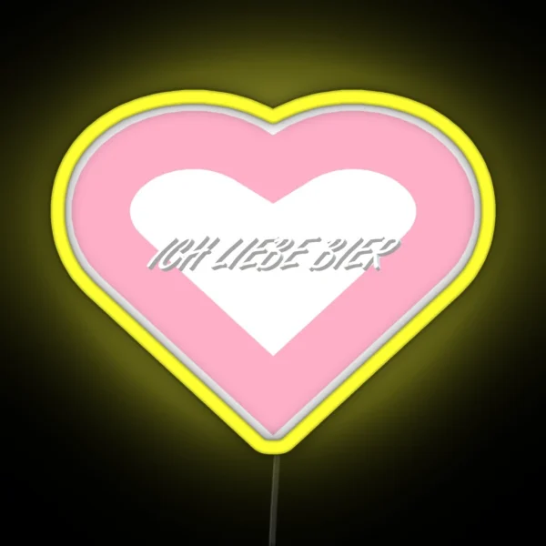 Ich Liebe Bier RGB Neon Sign