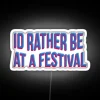Add vibrant festival atmosphere to any space with this LED sign.