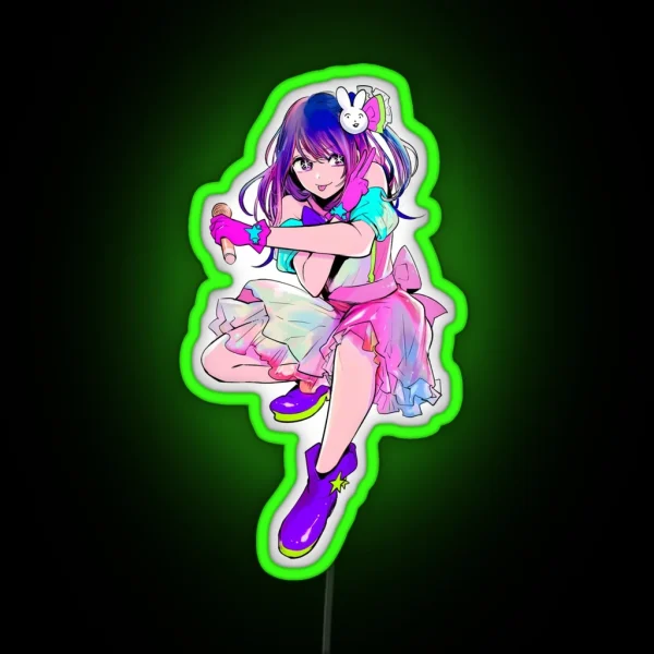 Idol Ai Hoshino RGB Neon Sign