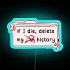Vintage fan fiction nostalgic past AO3 archive neon light decoration gift