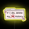 LED AO3 Archive Storage Sign with RGB Neon Message Display
