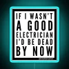 Vintage Neon Sign Electrician Humor Home Decor Retro LED Lighting