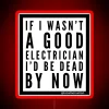 Light-hearted motivational quote in vibrant RGB neon electric signage style.