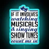 RGB Neon Musical Theatre Sign Featuring Glowing Showtune Inspired Design