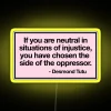 Equality Activism Awareness LED Sign with Vibrant RGB Neon Lighting