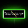 Quirky funny neon RGB sign for home decor statement piece