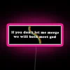 Neon RGB LED Sign with Meme Quote for Humor Enthusiasts Only