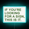 Vibrant Personalized Neon Wall Sign in RGB Color Options Available