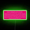 Neon Warning Sign for Offices and Workspaces Humorous Distraction Prevention