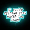 Fun and quirky neon bar decor for sober moments humor