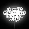 Add a touch of rebellious humor to your sober space.