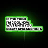 Neon Sign for Actuaries and Math Enthusiasts Office Decor Item