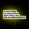 Neon RGB Display Board for Humorous Actuarial Professional Workplace Decorations Gifts