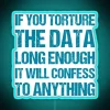 A satirical nod to data analysis with bold RGB lighting