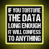 RGB Neon Sign Quote Artwork with Philosophical Digital Display Quotes