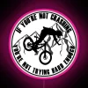 RGB Neon Sign with Motivational Quote for Adventurous Mountain Bikers
