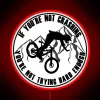 Motivational mountain biking phrase for riders who live life on edge.