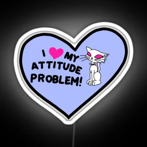 Igirl Attitude Problem RGB Neon Sign