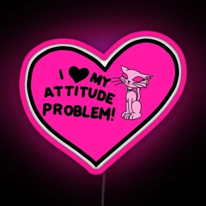 Igirl Attitude Problem RGB Neon Sign