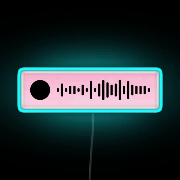 IGOR Album Tyler The Creator Spotify Scan Code RGB Neon Sign