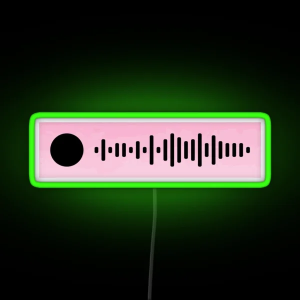 IGOR Album Tyler The Creator Spotify Scan Code RGB Neon Sign