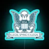 Illustrative warning sign against intrusive surveillance and digital espionage protection