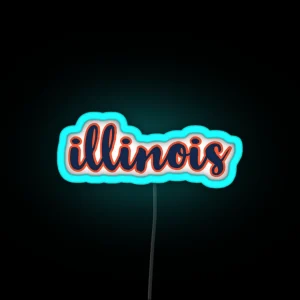 Illinois RGB Neon Sign