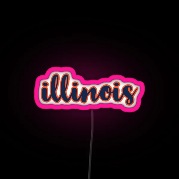 Illinois RGB Neon Sign