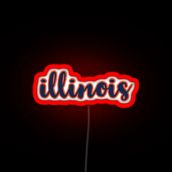 Illinois RGB Neon Sign
