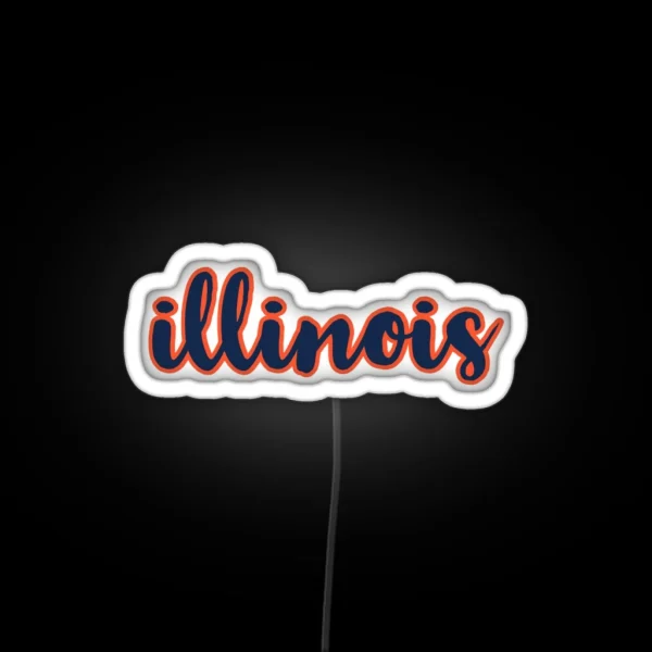 Illinois RGB Neon Sign