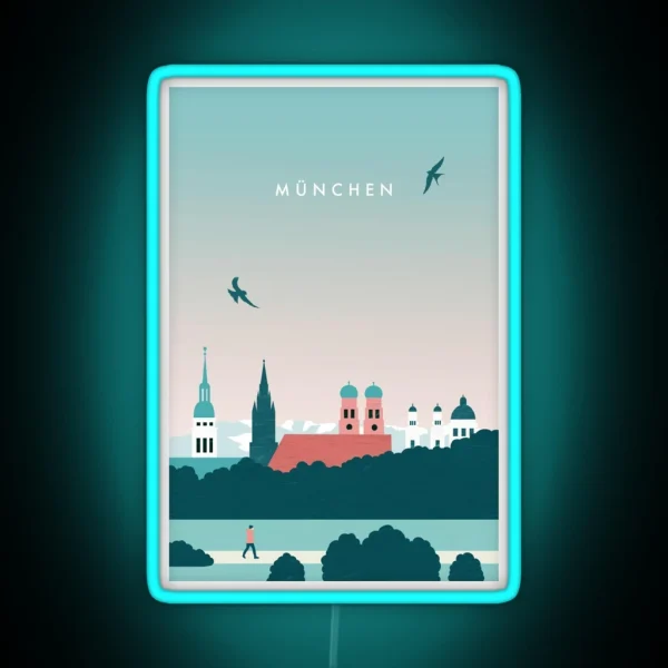 Illustration From Munich RGB Neon Sign