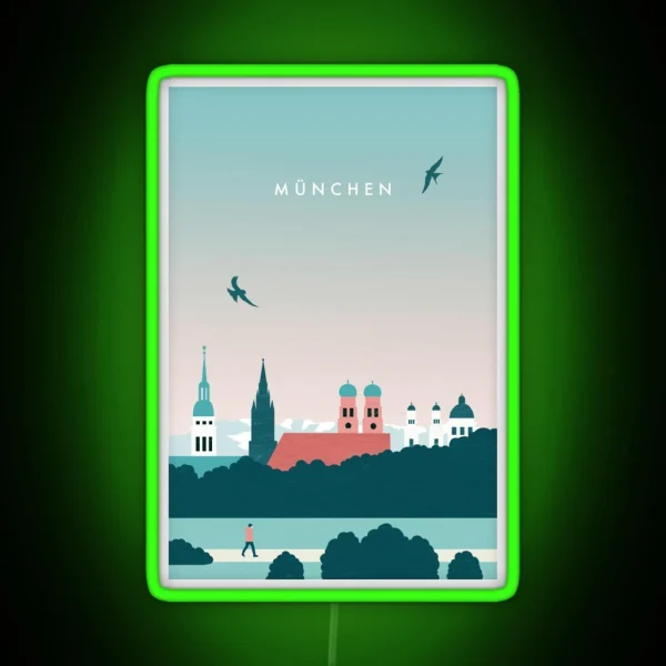 Illustration From Munich RGB Neon Sign