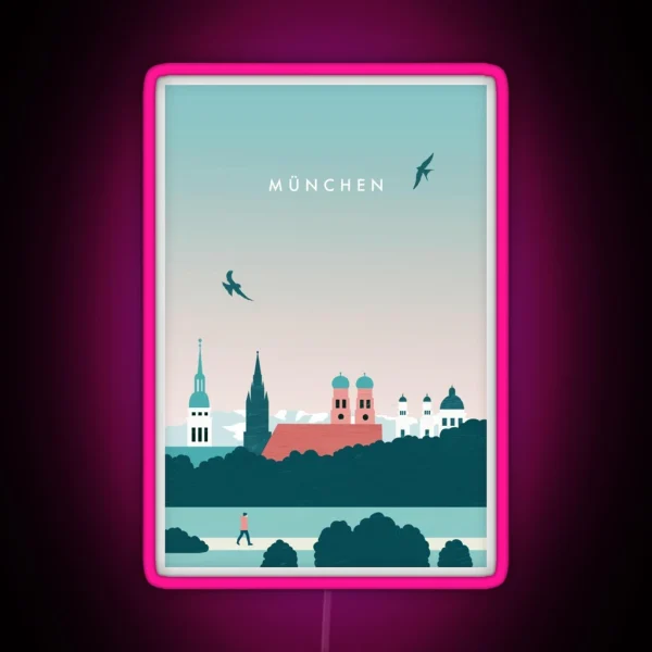 Illustration From Munich RGB Neon Sign