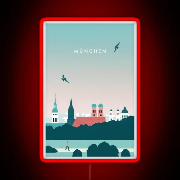 Illustration From Munich RGB Neon Sign