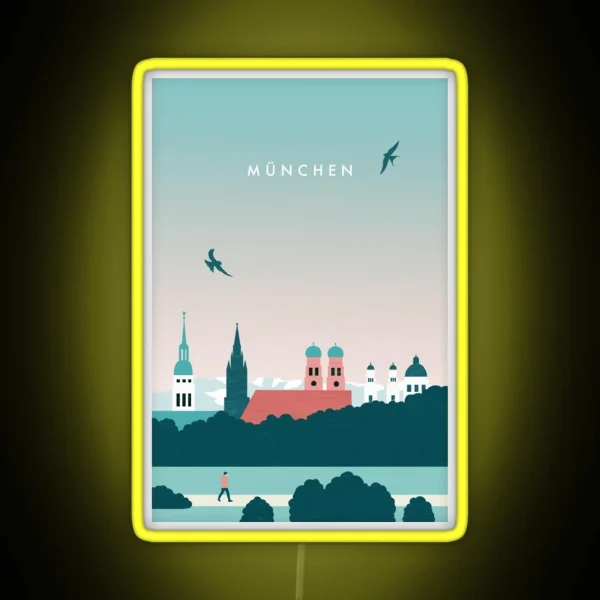 Illustration From Munich RGB Neon Sign