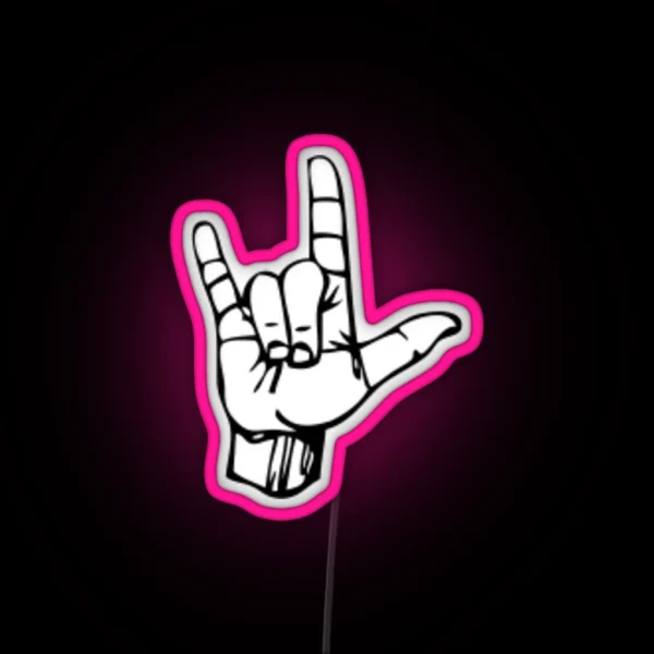 ILY Asl RGB Neon Sign