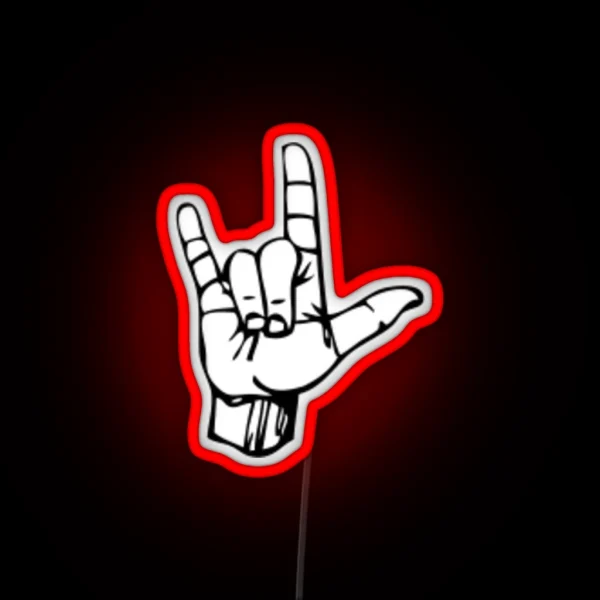 ILY Asl RGB Neon Sign