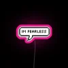 Vibrant Personalized Im Fearless RGB Neon Sign Customizable Wall Decoration Artwork