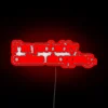 Neon Sign with Funny Online Shopping Humor and Bold RGB Colors