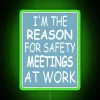 Quirky workplace safety reminder gift with fun RGB colorful lighting