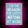 Meetings Made Mandatory One Employee at a Time Warning Sign