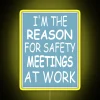 RGB Neon Sign for Humorous Office Meeting Room Decorations Inspiration