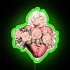 Immaculate Heart of Mary Sacred Symbol Neon Sign for Home Decor