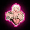 Immaculate Heart of Mary vibrant RGB LED neon wall decoration.