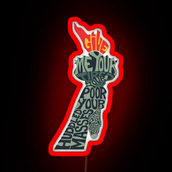 Immigration Torch RGB Neon Sign