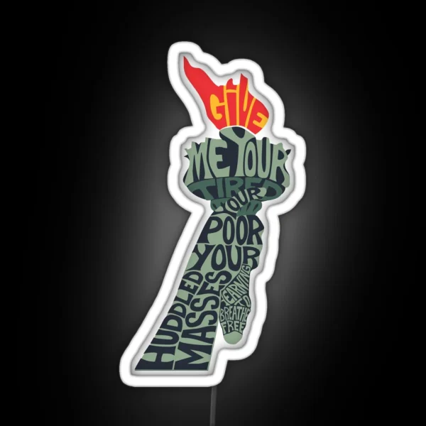 Immigration Torch RGB Neon Sign